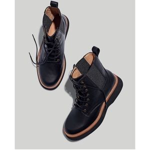 New! Madewell The Helen Platform Leather Chelsea Boot Size 8.5